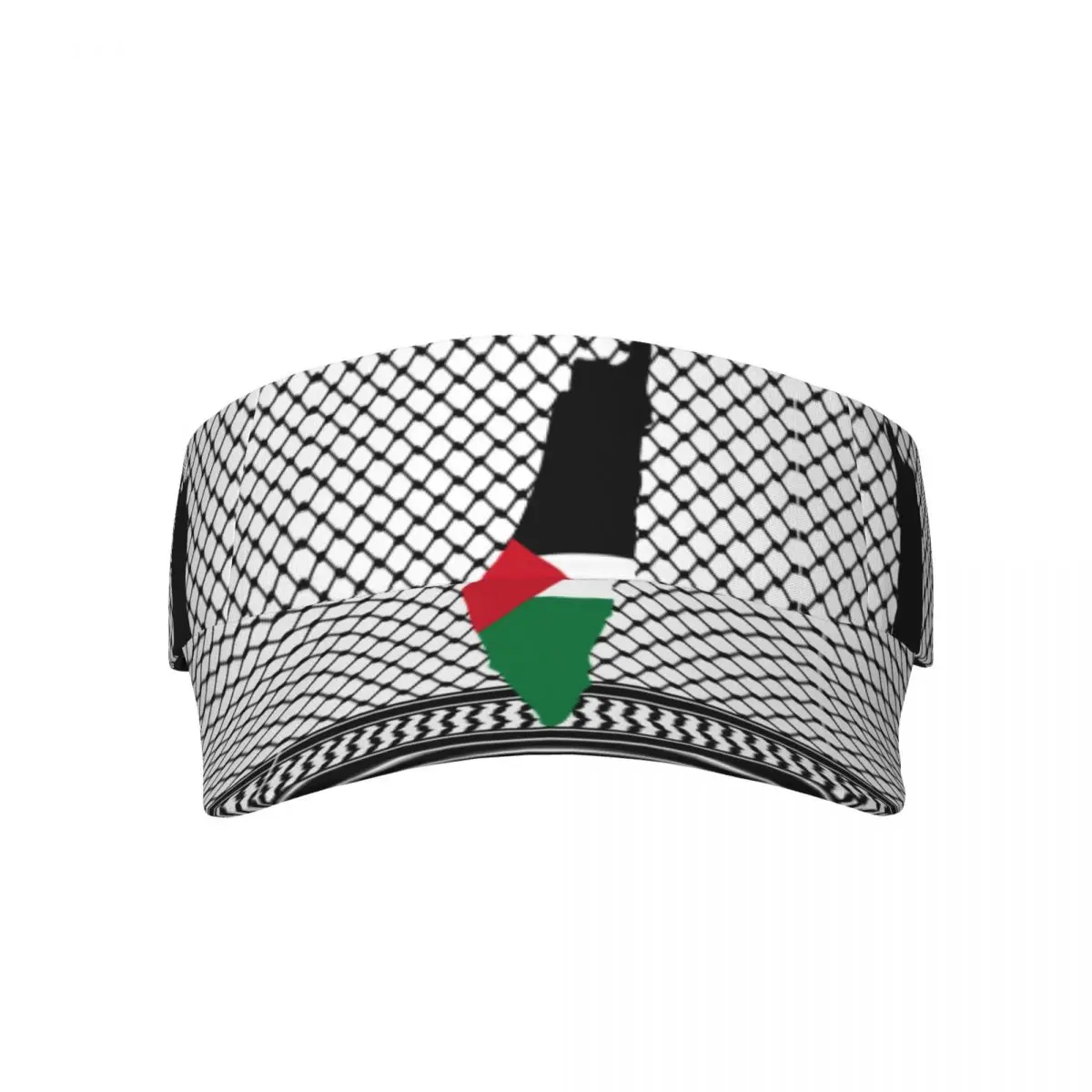 

Palestine Empty Top Hat Outdoor Adjustable Visor Uv Beach Tennis Caps for Adult Sunscreen Baseball Cap