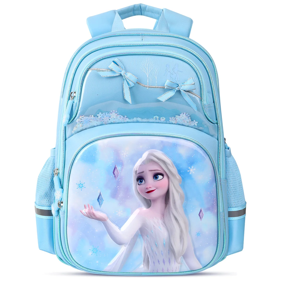 2024 Disney Frozen Girls School Bags Grade 1-3 Elsa Anna Primary Student Shoulder Orthopedic Backpack Large Capacity Mochilas
