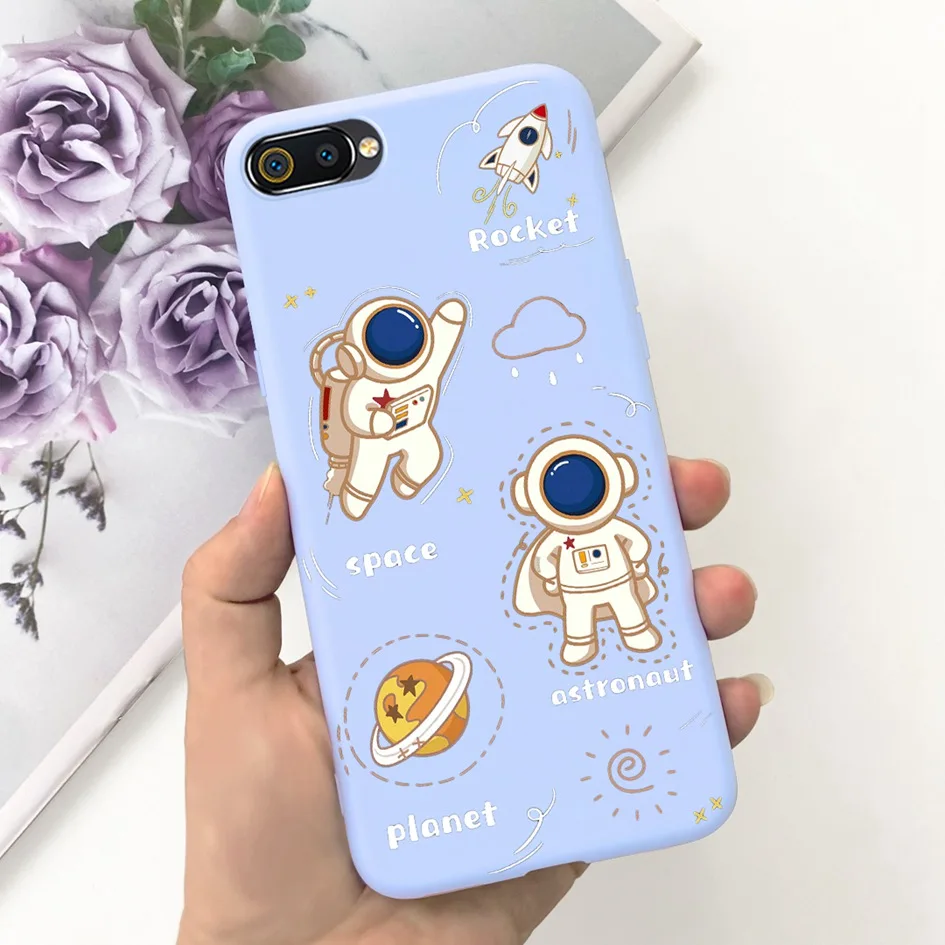 Cute Astronaut Shockproof Silicone Phone Case - Durable Protective Cover