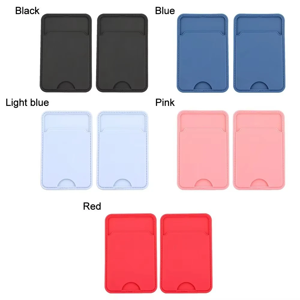 Silicone Business Credit Pocket Adhesive Mobile Phone Back Slot ID Bank Card Phone Pouch Back Paste Sticker Card Holder wallet card holder card holder credit card holder card wallet