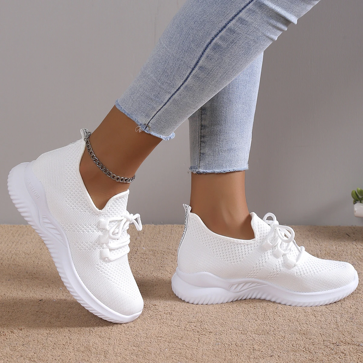 Women Shoes on Sale 2024 Brand Mesh Women's Vulcanize Shoes Autumn Breathable Fashion Women Sneakers Solid Sneakers Women
