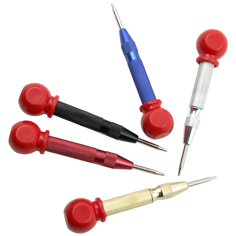 Automatic Spring-type Center Punch Locator Glass Striker Window Breaker Punch Centering Tool