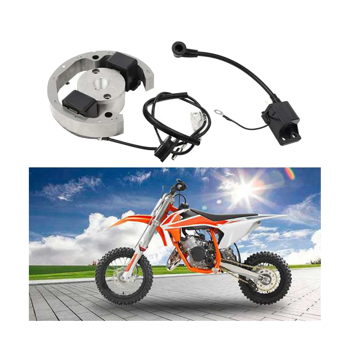 

For KTM SX 50 50Cc Motorcycle Internal Rotor Ignition Coil Ignition System 2001 To 2013 Stator Dirt Bike Motocross