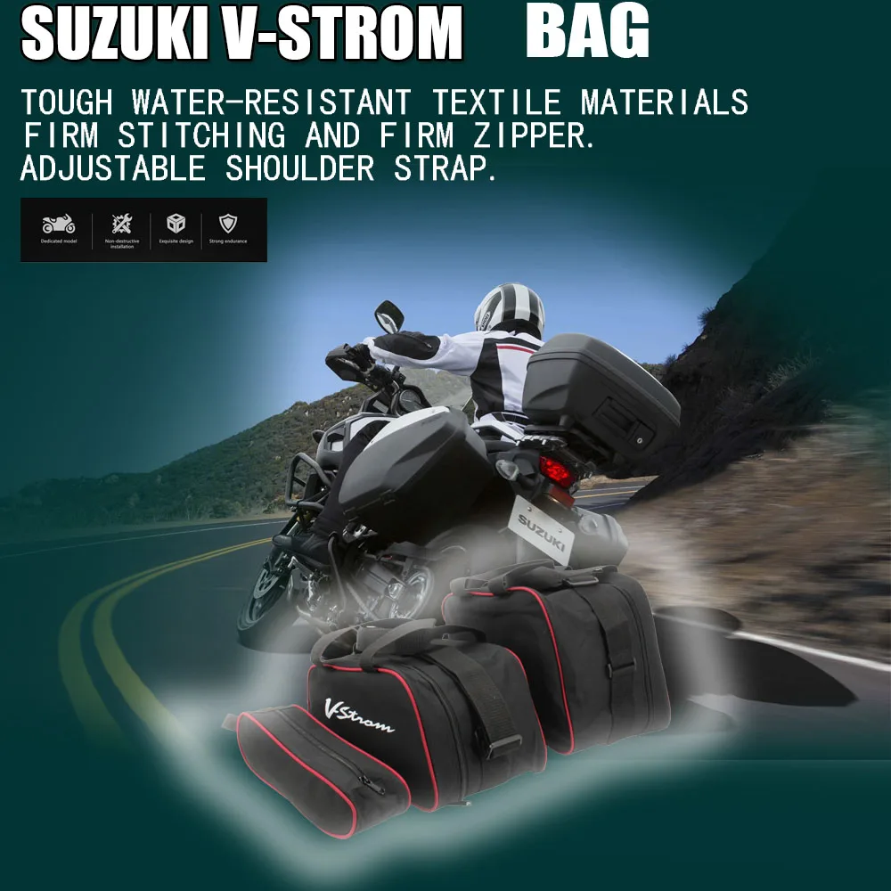 

DL 1050 Motorcycle Travel Bag Inner Trunk Bags For SUZUKI V-STROM DL 1000 DL1000 DL 650 Storage Luggage Bag