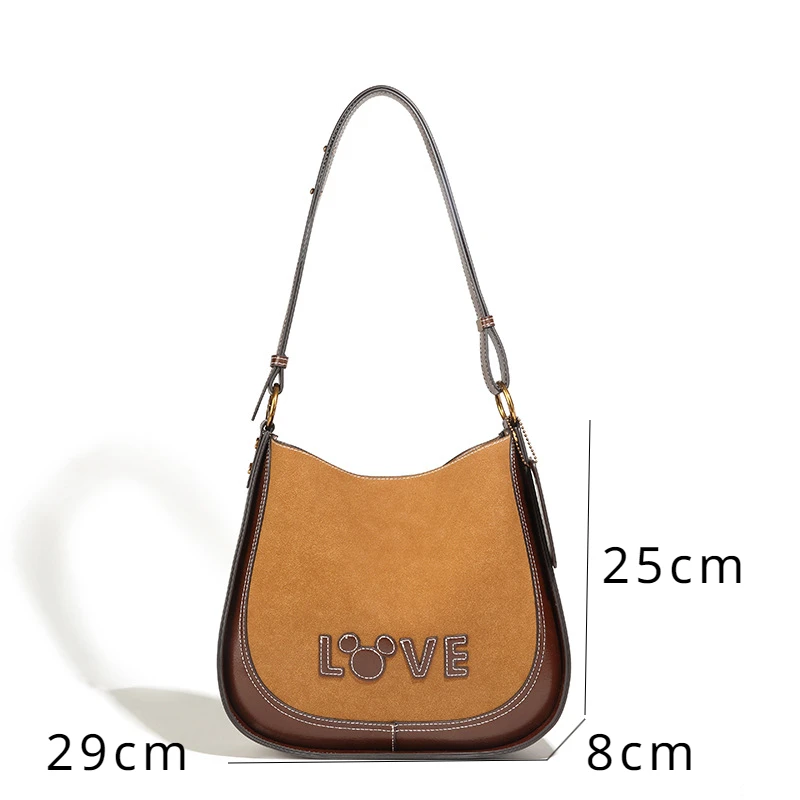 Disney Mickey Purses and Handbags Retro Tote Bags for Women Large Capacity Kawaii Crossbody Shoulder Bag Anime Case Cute Wallet