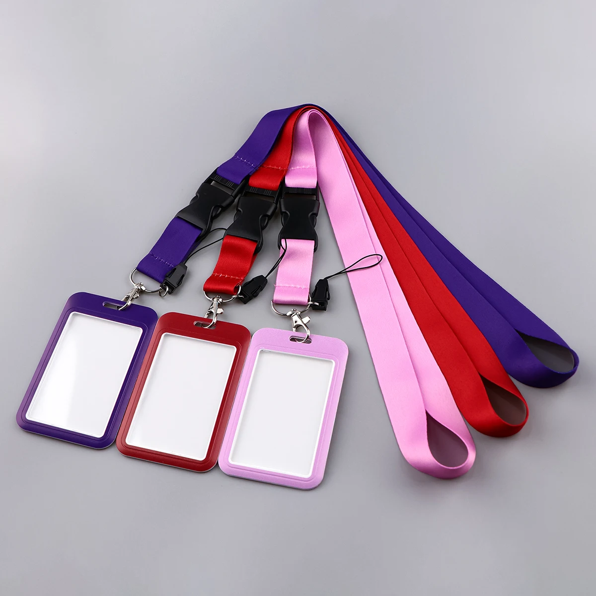 Neck Strap ID Holders Lanyards Keychain Student Badge Holder Hang Rope Lariat Mobile Phone Accessories Badge Holder Keychain Hanging Neck Strap