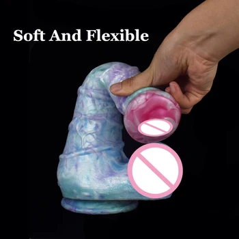 Giant Horse Dildo Realistic Penis Cock Female Masturbator Animal Dildos Fast Orgasm Anal Toys for Men Sex Toy for Women Lesbian 3