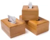Bamboo Tissue Box Holder and cover- Modern, Durable Wooden Tissue Box with Sliding Bottom,  home Office Decoration Tissue Rack 5