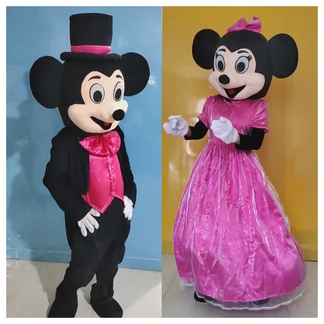 Costume de mascotte de Minnie Mouse, déguisement de dessin animé Gelanimal,  variété de tureMouse, soirée séparés ante, taille adulte - AliExpress