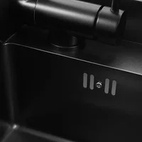 นาโนเมตร 304 อ่างล้างจานสแตนเลสขนาดเล็กซ่อนอ่างล้างจานเดี่ยว 2