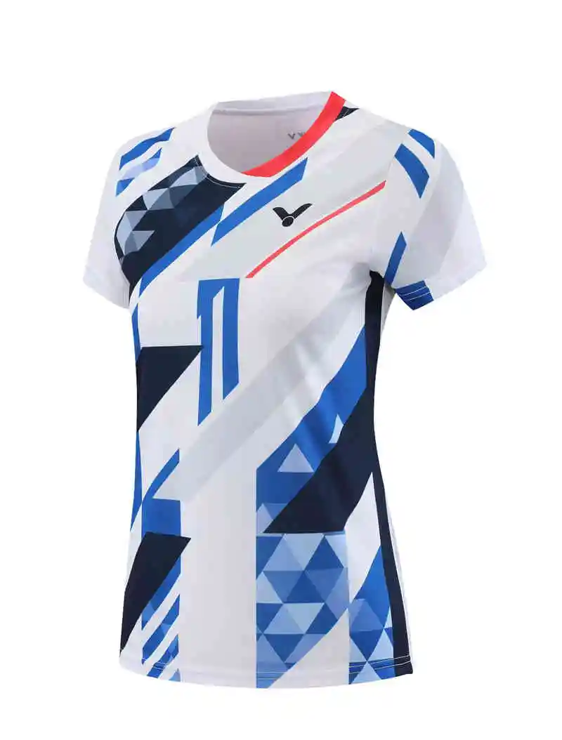 Victor Victory Badminton Tennis Clothing Sports Short-sleeved Top T-shirt Comfortable Breathable Sweat-absorbent Deodorant