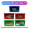 GBA Game 32 Bit Video Game Cartridge Console Card Pokemon Emerald Ruby FireRed LeafGreen Sapphire Multi-language for GBA/NDS 1