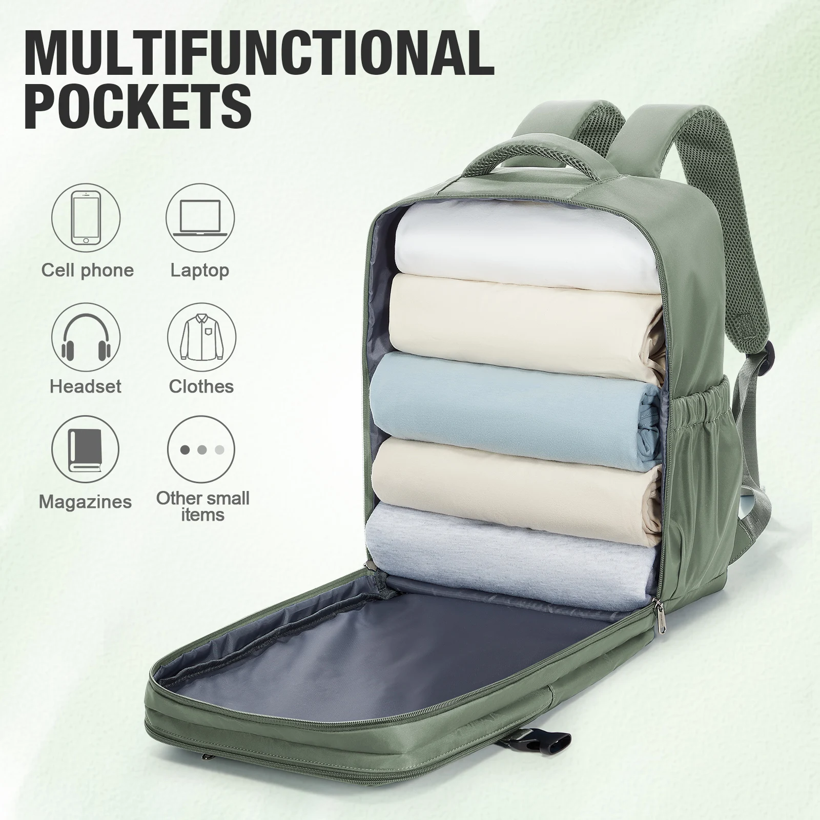 Backpack Travel Cabin Plane 40x20x30 Cabin Bag, Women Men Backpack Hand Luggage Laptop Backpack,Clothing Storage Bag, Schoolbag