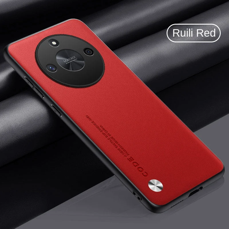 thumbnail image 1 of For Huawei Honor X9B X9A X8A X7A Case Soft Vegan Leather Grain Protective Back Cover Case For Huawei Honor X9B Full Cover Shell, 1 of 5