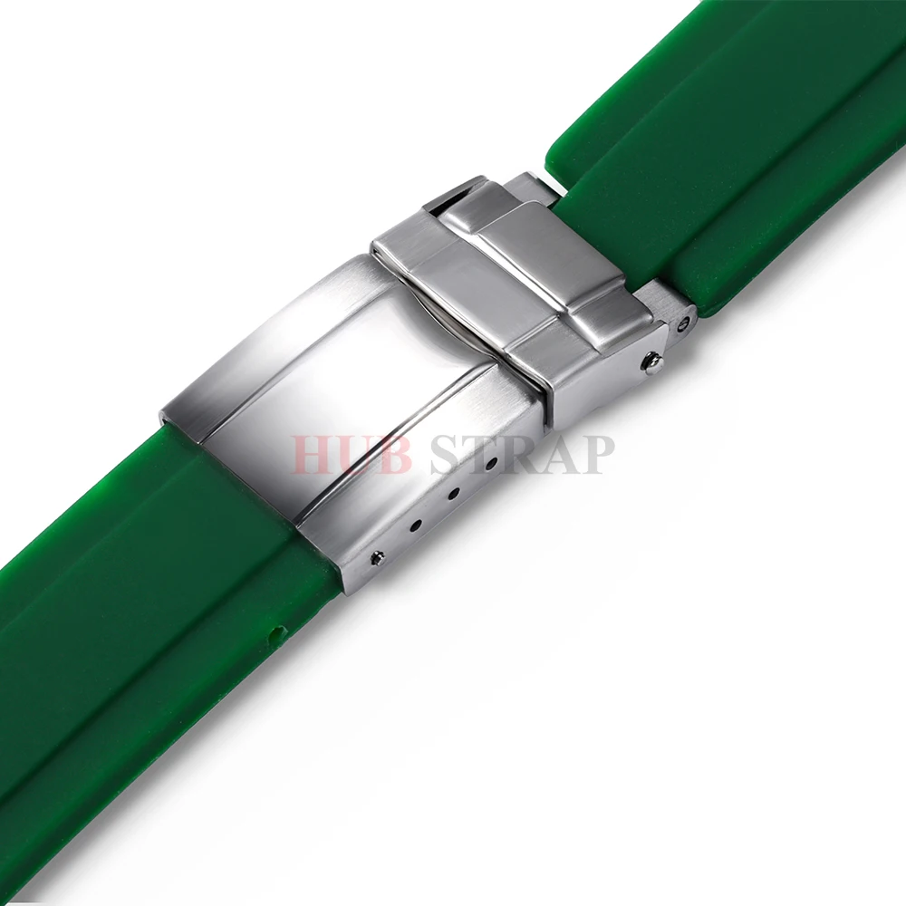 Premium 20mm Silicone Watchband - Versatile Straight Interface Strap Accessory