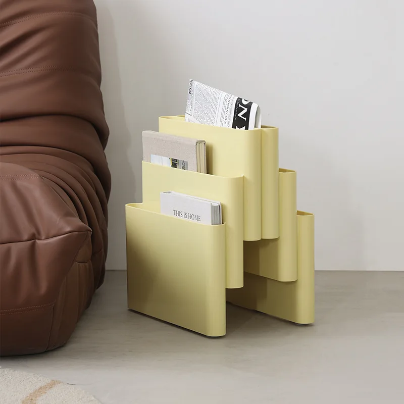 Realife Nordic Creative Home Bookshelves Ins Vintage Floor standing Magazine Shelves Book Shelves Plastic Photography