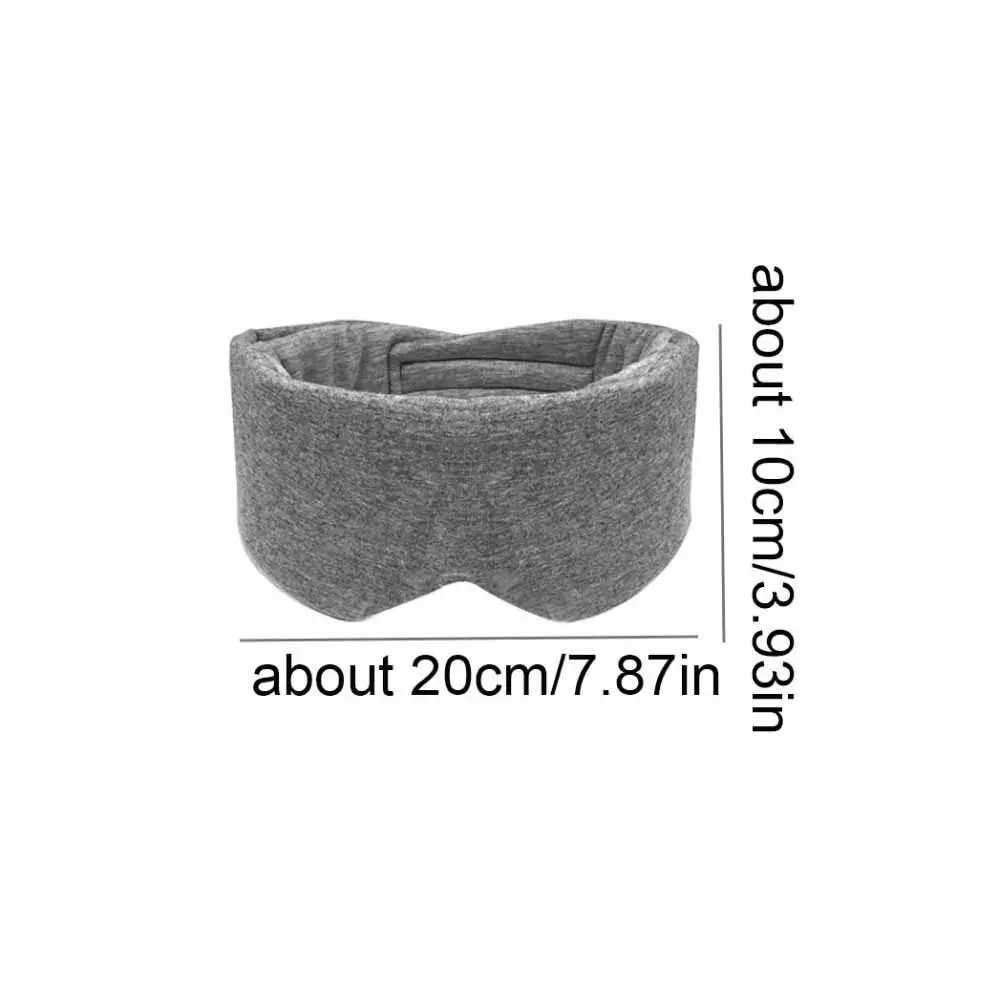 Cotton Material Sleep Eye Mask Full Cover Design Comfortable Blindfold Eye Cover Breathable Soft Texture Eye Patch Sleep Aid