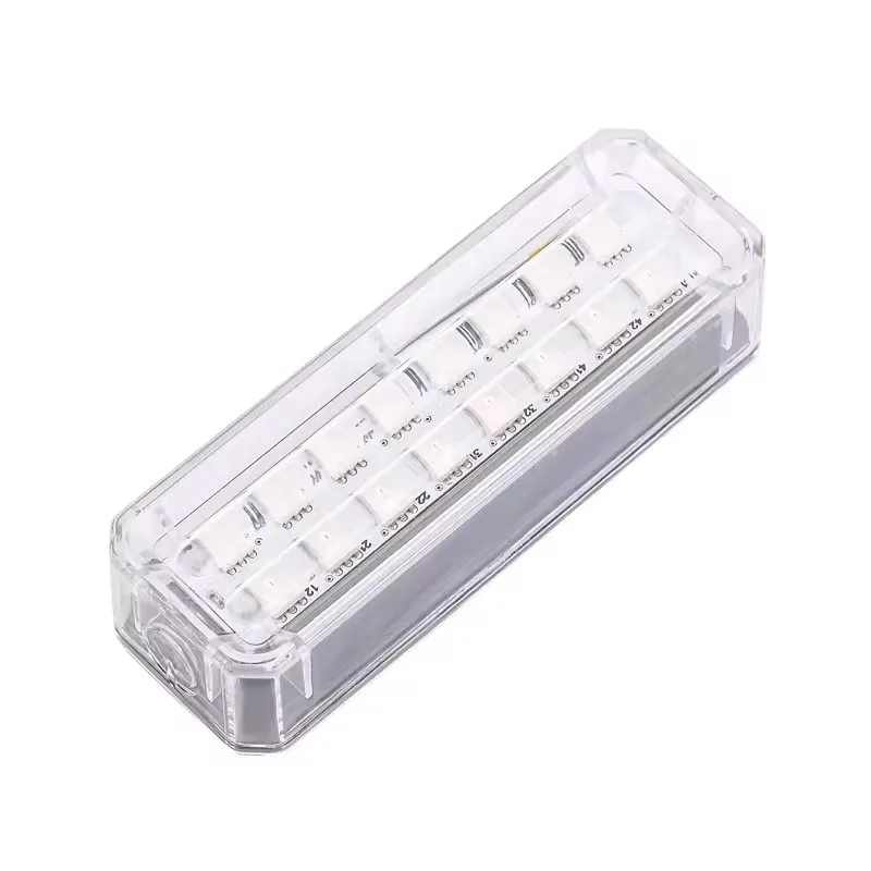 Car Solar Warning Flashing Light Motorcycle Electric Vehicle Anti-rear Collision Light Modified Decorative Double Row LED Lights