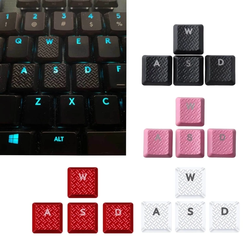 DIY benutzer definierte Tastatur Wasd Taste 4 Stück hintergrund beleuchtete gl taktile Schalter Tasten kappe mit Textur rutsch feste Abdeckung für g913 g915 g813 – Detail 10
