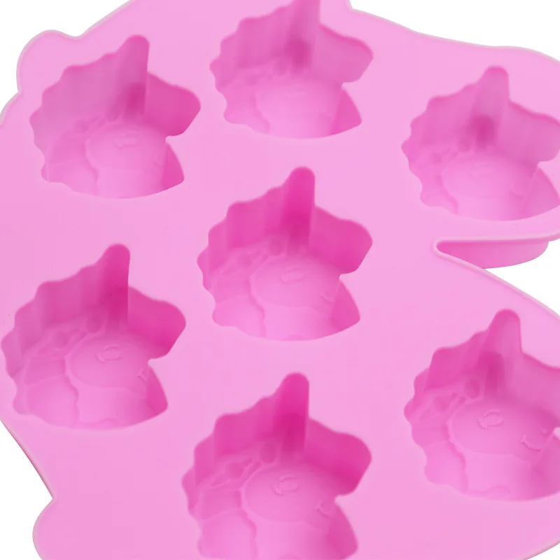 Einhorn Kopf Silikon Formen Seife Schokolade Candy Gummy Backen Jello Gelee Wachs Schmilzt Ice Cube Tray Kuchen Dekorieren Werkzeuge Topper – Detail 4