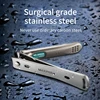 MR.GREEN Nail Clippers Stainless Steel Curved blade Clipper Fingernail Scissors Cutter Manicure tools trimmer with nail files 5