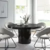 WAL Gratify 60" Round Dining Table, Walnut 5