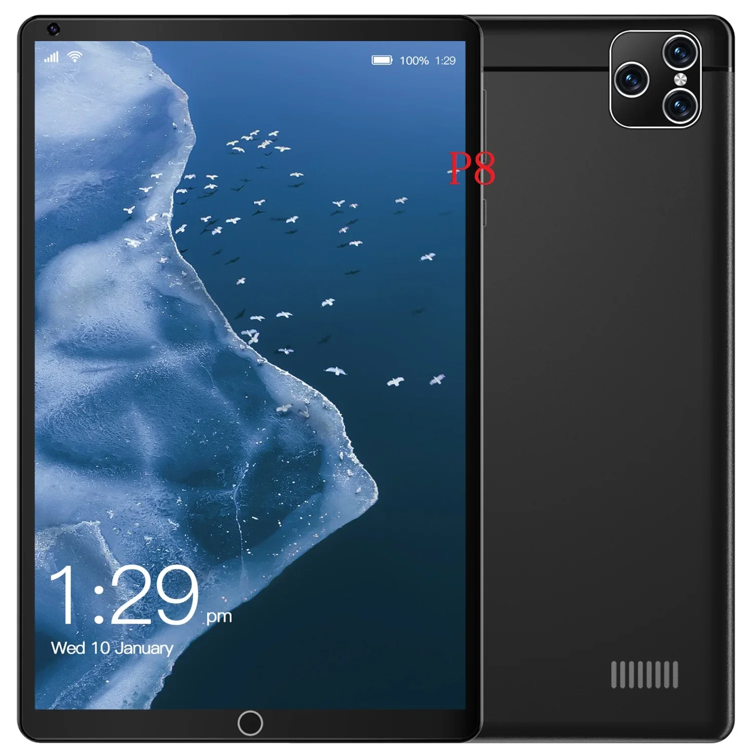 thumbnail image 1 of Tableta Android P8 de 8,1 pulgadas, versión global, Android 12, Bluetooth, 12 GB, 512 GB, diez núcleos, 16 + 32 MP, WPS + 5G, WIFI, portátil, 2023, 1 of 5