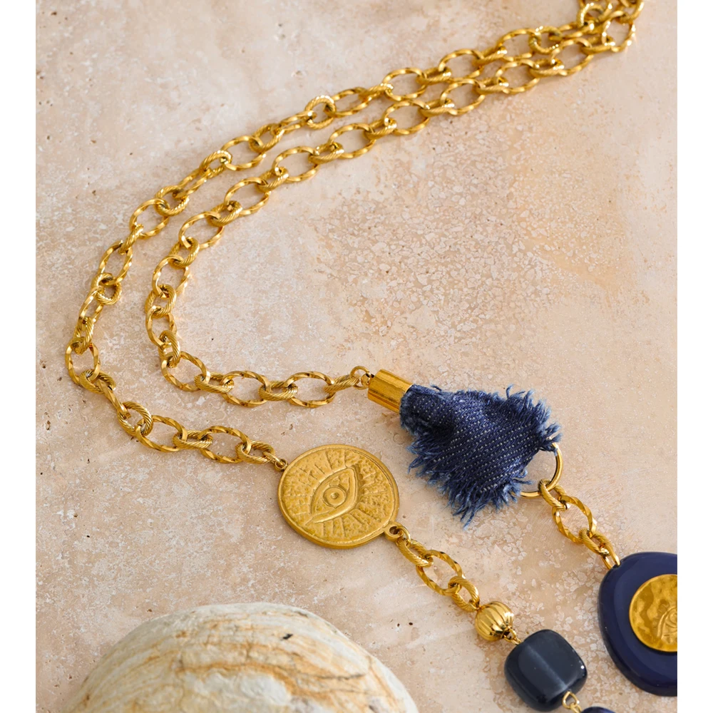Yhpup Necklace Stainless Steel Women