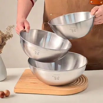 WORTHBUY 304 Stainless Steel Mixing Bowl – Large Capacity with Scale 1