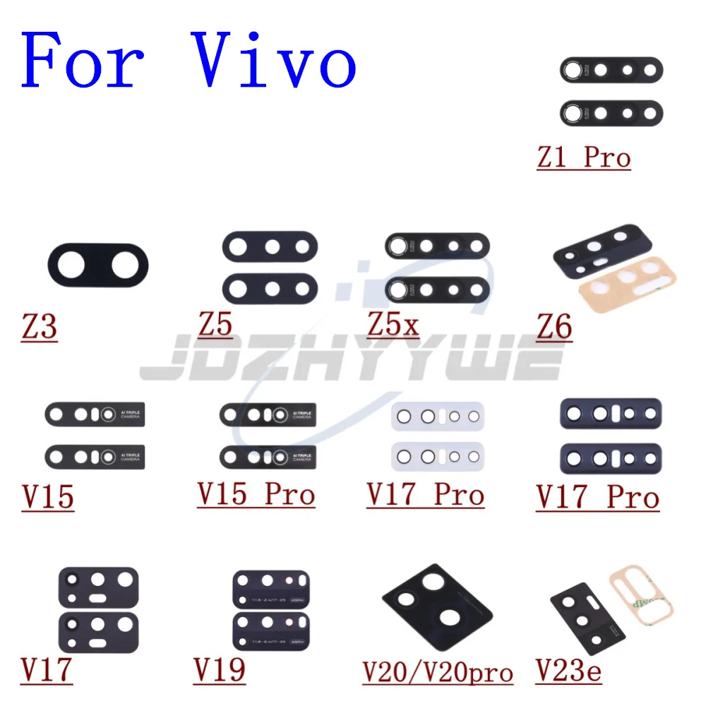 2PCS Original Back Rear Camera Glass Lens With Sticker For Vivo Z1 Z3 2pcs-original-back-rear-camera-glass-lens-with-sticker-for-vivo-z1-z3