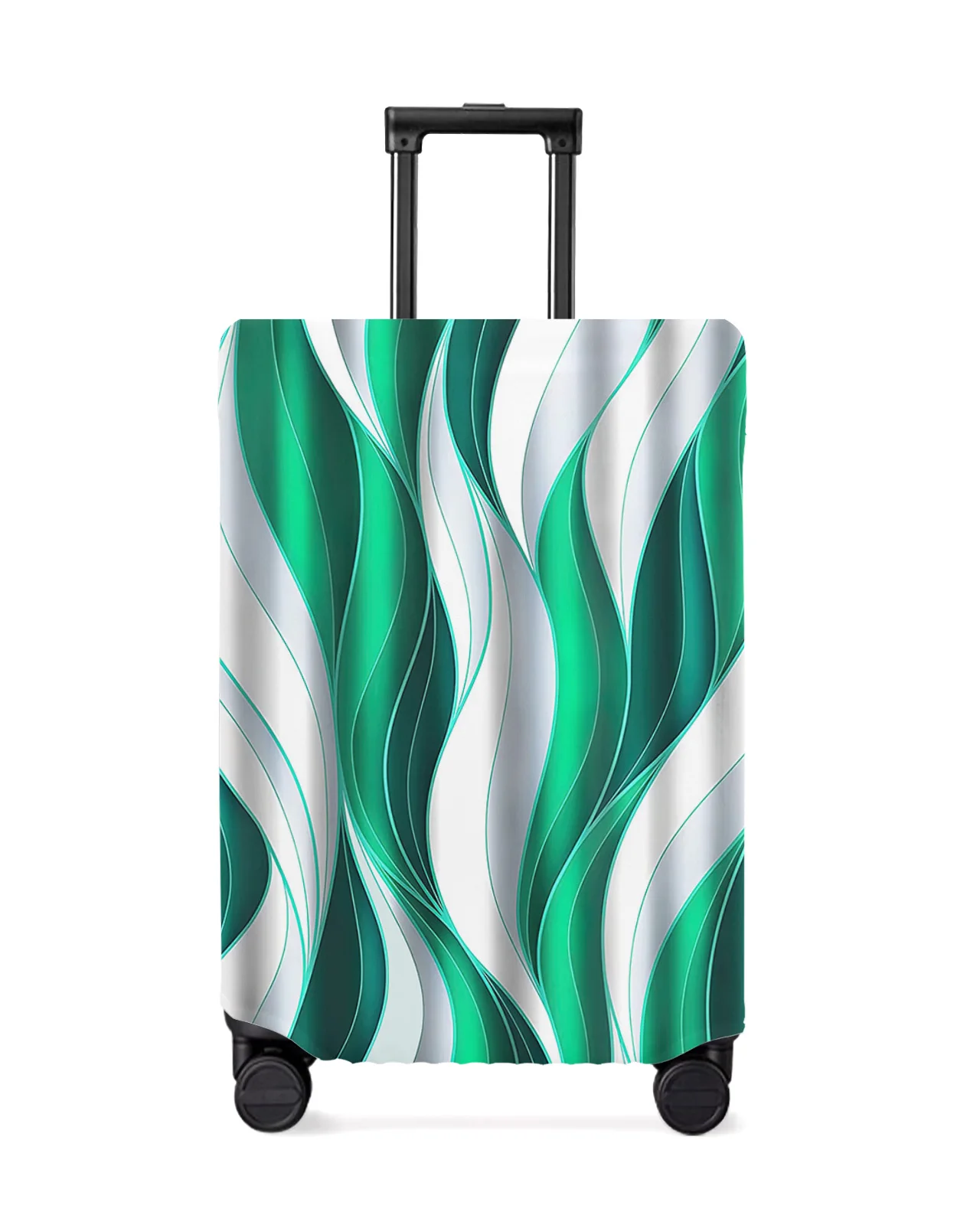 abstract-gradient-line-color-block-twisted-green-luggage-cover-stretch-baggage-dust-cover-for-18-32-inch-travel-suitcase-case