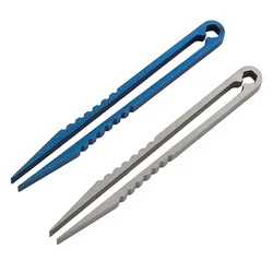 Titanium Alloy Small Tweezers, Outdoor Mini, Lightweight, Compact Tools, Portable, Three Color Optional CNC Clamp