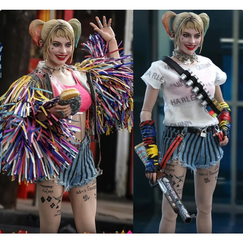 Original Hot Toys Mms566 1/6 Birds Of Prey Soldato Femminile Joker Girl Harley Quinn Set Completo Modello Action Figure Art Collection