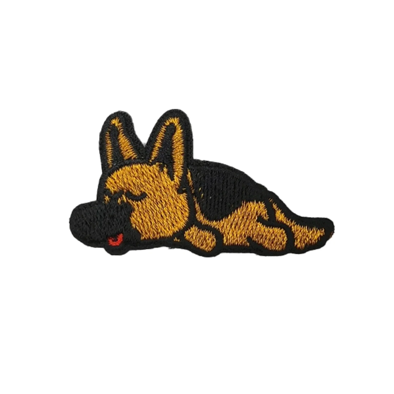 Cute Cartoon Puppy Embroidery Patch Pet Animal Pattern Backpack Morale Armband Decoration Iron on Patches For Clothing Appliques tactical patch
