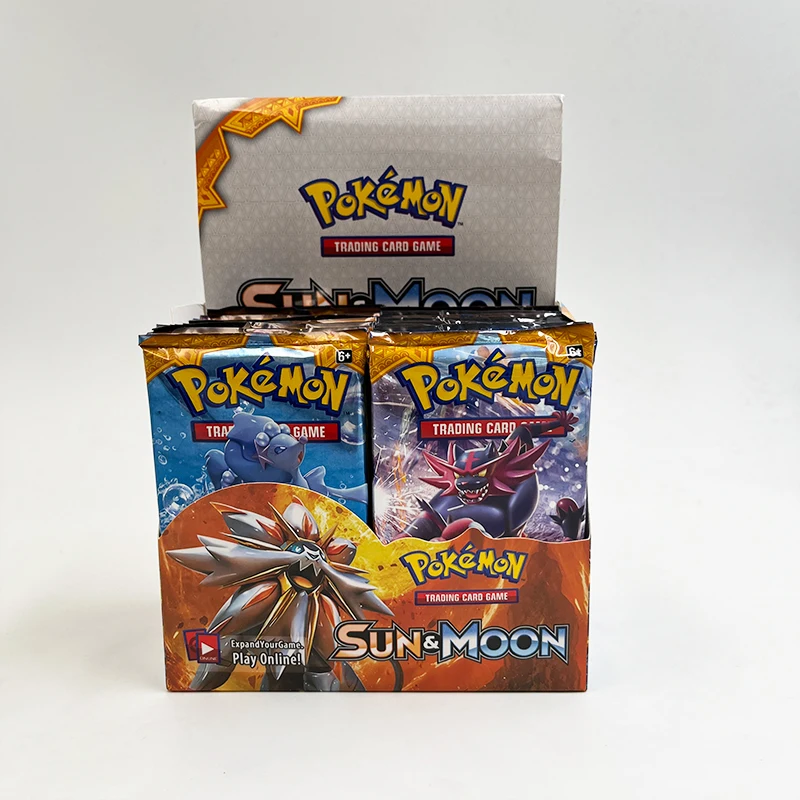 360pcs/Box Pokemon Cards Sword & Shield Sun & Moon Booster Packs Evolution Booster Box Chilling Reign