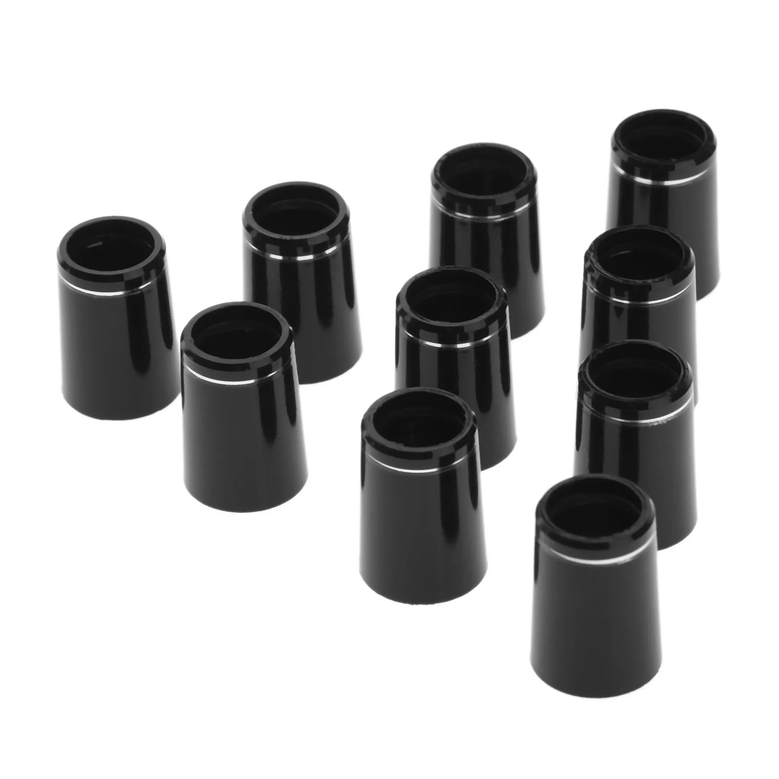 10pcs Golf Ferrules Black Plastic 8.5X16X12.2mm / 9.5X19X13.4mm Fit for 0.335/0.370 Tip Irons/wood Shaft Golf Accessories