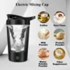 450ml Blenders Cup Electric Mixing Cup Portable Protein Powder Shaker Bottle Mixer For Travel Home Office Kitchen Tools 1