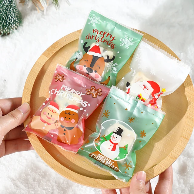 10pcs, Christmas Square Self-sealing Zipper Bags For Handmade Cookies,  Snowflake Pastries, Baking Packaging Bags And Storage Bags, Christmas  Decoratio