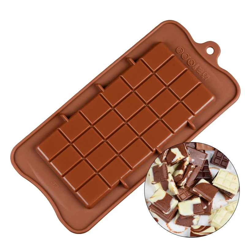  SILIKOLOVE Classic Chocolate Mold Silicone Chocolate Bar Baking Molds Food Grade Reusable Forms CHOCOL MOLD SILICON 