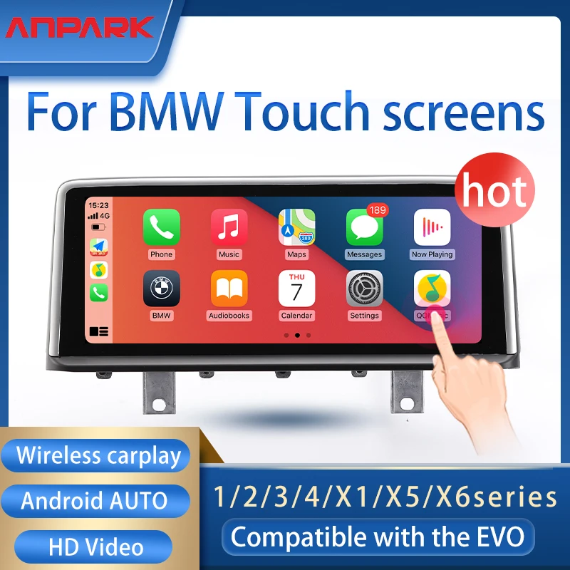 

Wireless Apple Carplay Multimedia FOR BMW Wireless Carplay, android AUTO,Series 1、2、3、4、X1、X5、X6 EVO system Touch Display screen