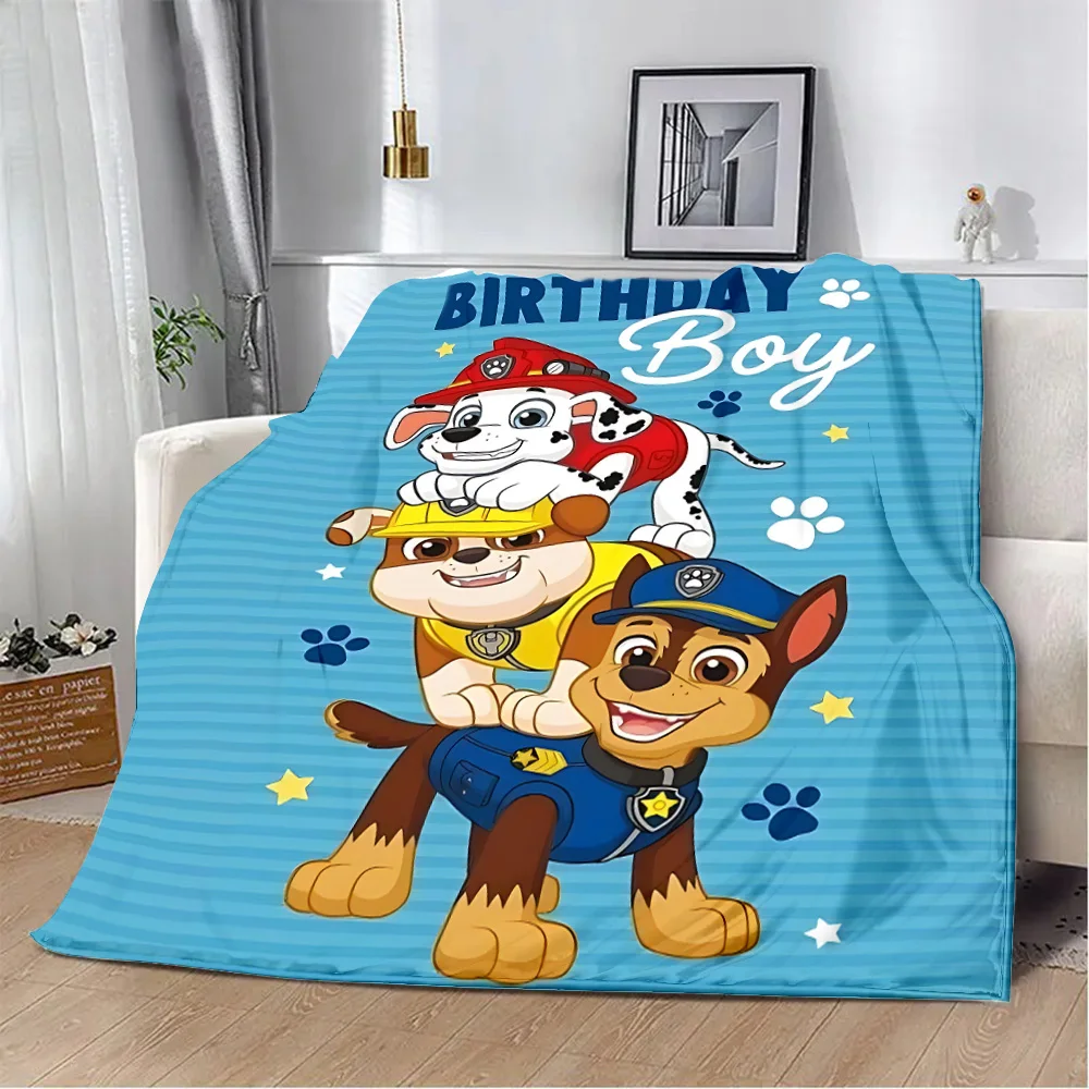 Cute P-PatrolS Cartoon P-PAWs Printed Blanket Picnic Blankets Warm Blanket Soft Comfortable Blanket Home Travel Birthday Gift 4