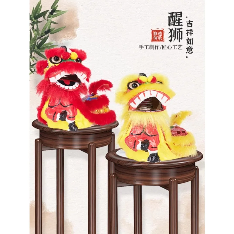 

China-Chic Lion Awakening Decoration Folk Traditional Dance Lion Crafts Living Room Decoration Decoration