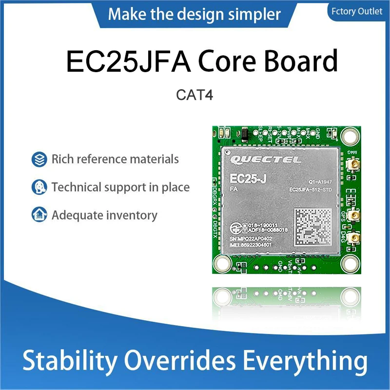 

LTE CAT4 Development Boards EC2JFA EC25JFA-512-STD Core Board 1pcs