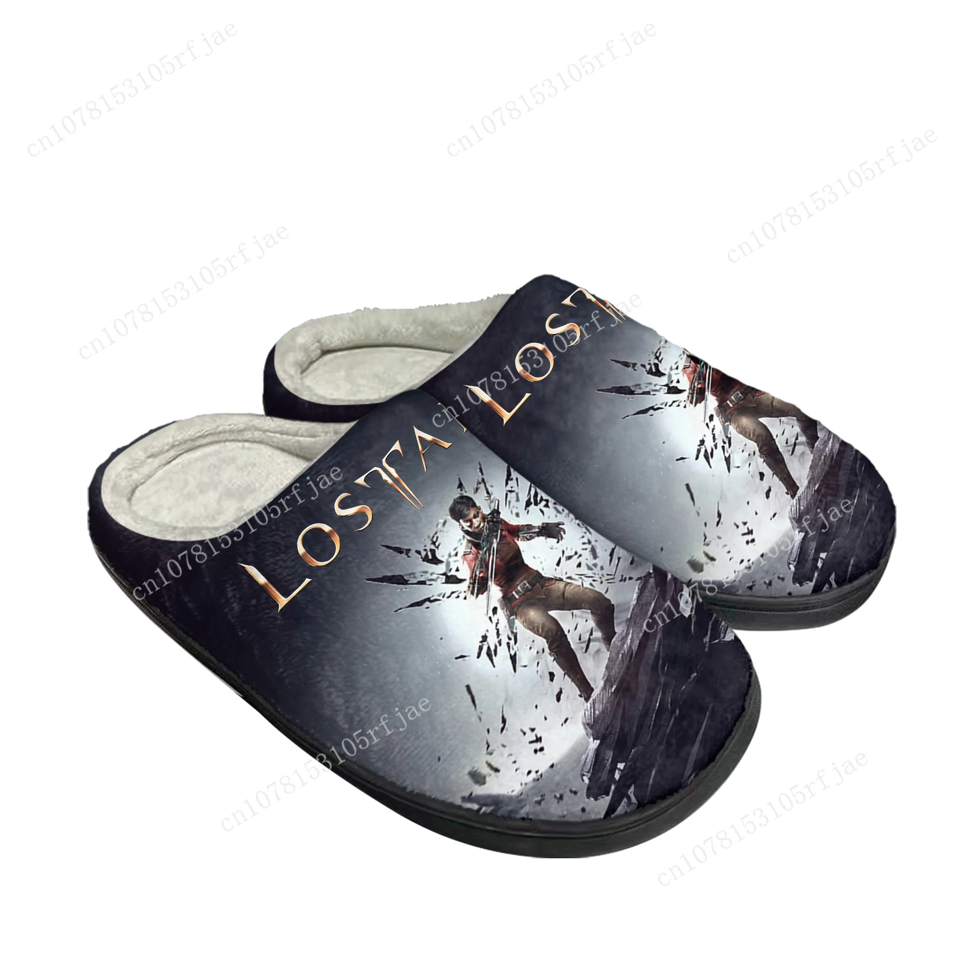 Lost Ark Home Hot Cotton Slippers Cartoon 3D Game Mens Womens Plush Bedroom Casual Fashion Keep Warm Shoes Tailor Made Slipper