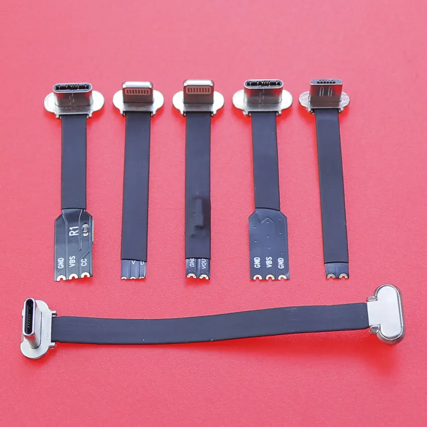 Description Picture 4 of itemMicro USB Type-C Connector FPC 2Pin 3Pin W/ Resistor R1 Soft Flat Cable Male Charging Cable Fast Charge Wire Extention For Phone