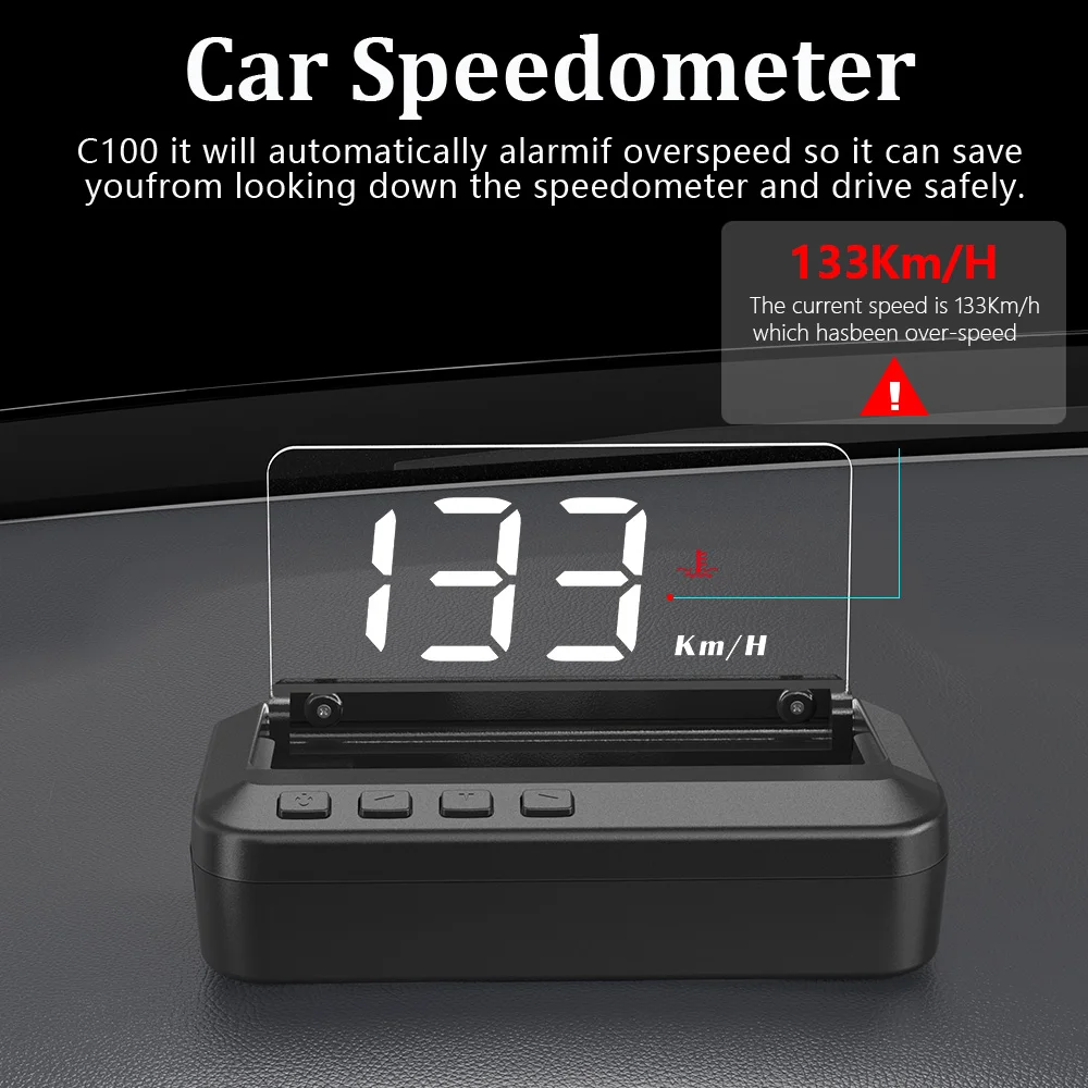 WiiYii C100 OBD2 GPS ڵ ӵ  ̷  º HUD   ÷ ǻ ڵ  ׼, HUD   ÷