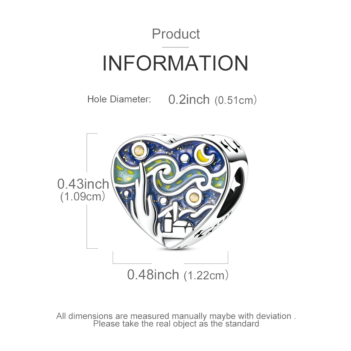 Van Gogh Starry Night Charm Design