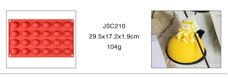 Description Picture 2 of itemSJ 9 Types Half Sphere/Flat Round Silicone Mold Cake Decorating Tools Silicone Mold Chocolate Cookies Sandwich Bakeware