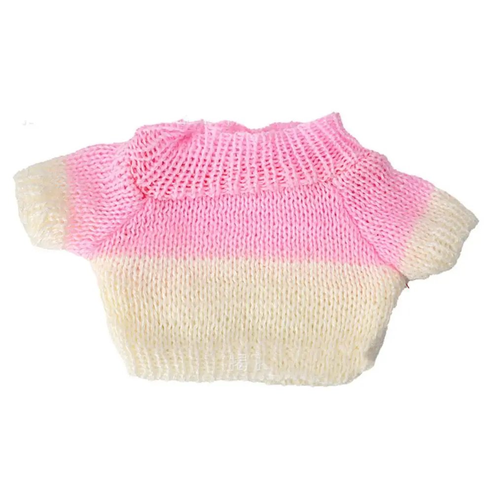 20CM Doll Clothes Knitted Sweater Christmas Style Cute Tops Valentine's Day Love Coat Winter Warm For Idol Dolls Accessories Toy