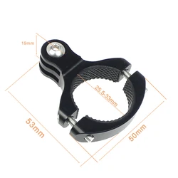 Aluminum Handlebar Mount for Action Cameras - Durable and Versatile Holder for Bicycles and Motorcycles